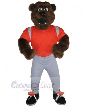 Ferocious Brown Bear Mascot Costume Animal
