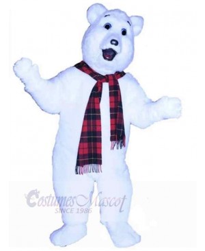 Howling Polar Bear Mascot Costume Animal