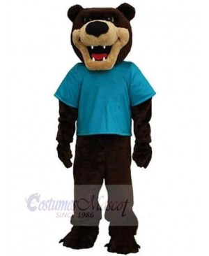 Sharp Teeth Grizzly Bear Mascot Costume Animal