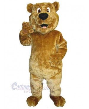 Lovely Light Brown Bear Mascot Costume Animal