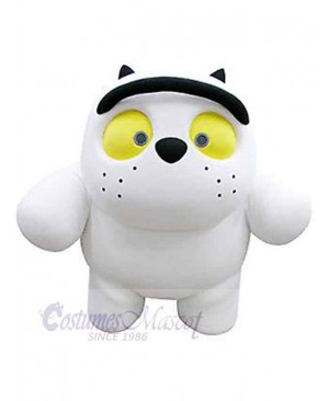 Mini Cartoon White Bear Mascot Costume Animal