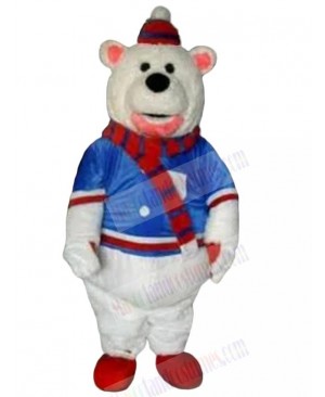 Plush Polar Bear Mascot Costume Animal