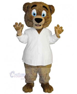 Scientist Bear Mascot Costume Animal