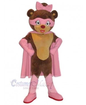 Superwoman Bear Mascot Costume Animal