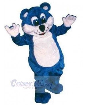 Sweet Blue Bear Mascot Costume Animal