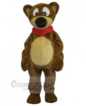 Bear with Big Nose Mascot Costume Animal