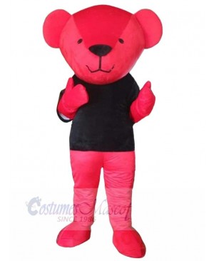Red Bear Adult Mascot Costume Animal