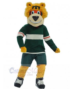 Happy Hockey Outfit Bear Mascot Costume Animal