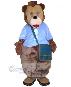 Teddy Bear with A Bag Mascot Costume Animal