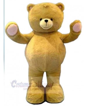 Big Yellow Teddy Bear Mascot Costume Animal