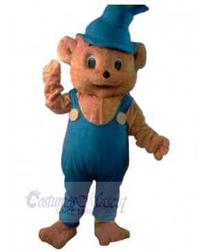 Little Bear with Overalls Mascot Costume Animal