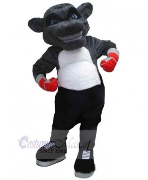 Boxing Grizzly Bear Mascot Costume Animal