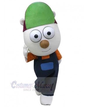 Cartoon White Bear Mascot Costume Animal