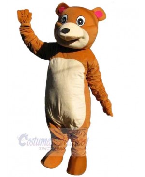 Soft Brown Bear Mascot Costume Animal