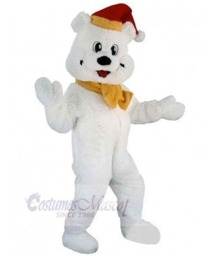 Funny White Bear Mascot Costume Animal