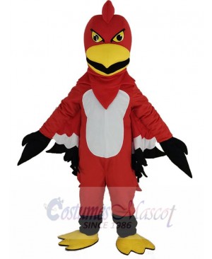 Red and White Thunderbird Mascot Costume Animal