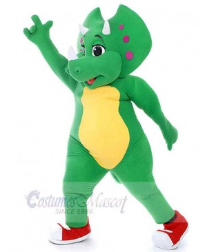 Green Boy Dinosaur Mascot Costume Animal