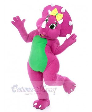 Purple Girl Dinosaur Mascot Costume Animal