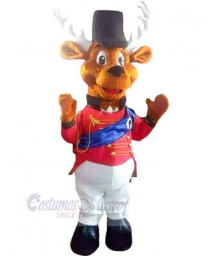 Christmas Friendly Rudolph Mascot Costume Animal