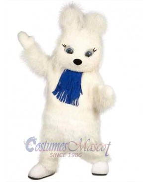 White Bunny Rabbit Mascot Costume Animal