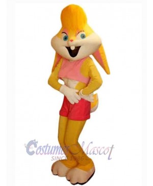 Yellow Bunny Mascot Costume Animal