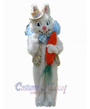 Easter Bunny with Carrot Mascot Costume Animal