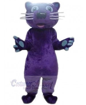 Simple Purple Leopard Mascot Costume For Adults Mascot Heads