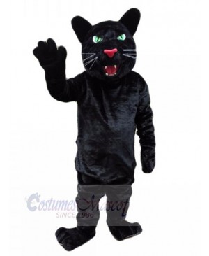 Powerful Black Leopard Mascot Costume For Adults Mascot Heads