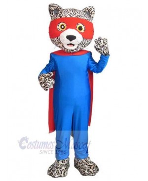 Superman Leopard Mascot Costume For Adults Mascot Heads