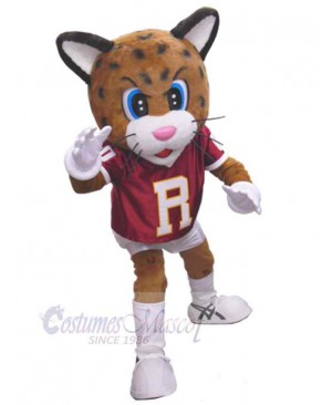 Sports Brown Leopard Mascot Costume For Adults Mascot Heads