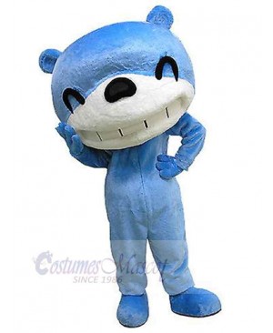 Blue and White Bear Mascot Costume For Adults Mascot Heads