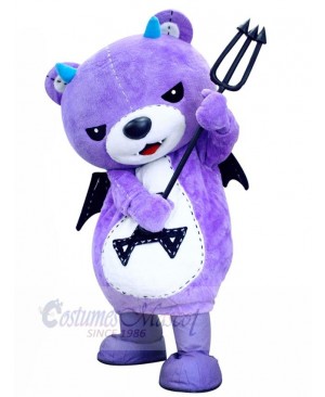 Fierce Purple Bear Mascot Costume For Adults Mascot Heads