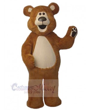 Cartoon Brown Bear Mascot Costume For Adults Mascot Heads