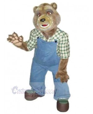 Worker Bear Mascot Costume For Adults Mascot Heads