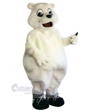 Superb Polar Bear Mascot Costume For Adults Mascot Heads