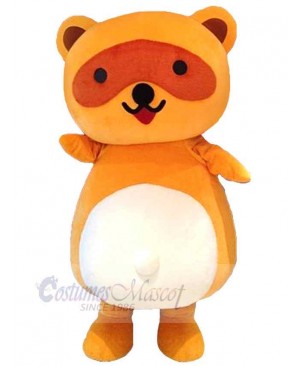 Vivacious Orange Bear Mascot Costume Animal