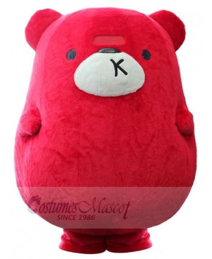 Giant Red Bear Mascot Costume Animal