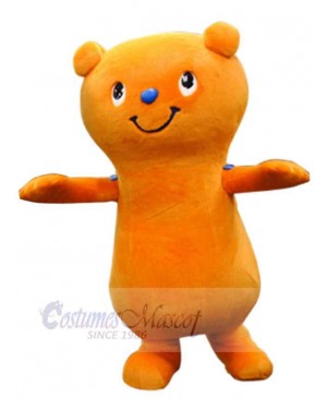 Yumo Orange Bear Mascot Costume Animal