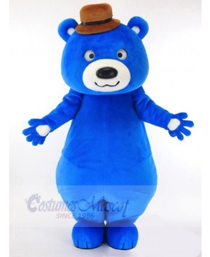 Big Blue Bear Mascot Costume Animal