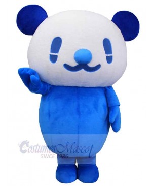 Sweet Blue Panda Mascot Costume Animal