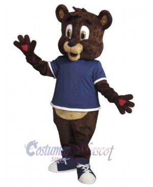 Cute Grizzly Bear Mascot Costume Animal