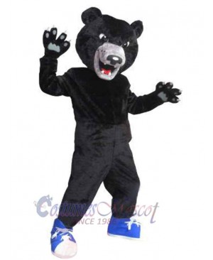 Fierce Black Bear Mascot Costume Animal