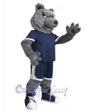 Fierce Gray Bear Mascot Costume Animal