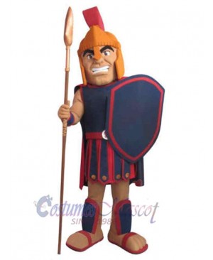 Angry Spartan Trojan Mascot Costume People