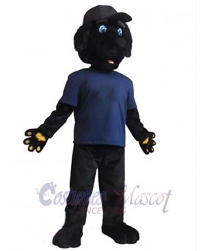 Black Dog Mascot Costume Animal