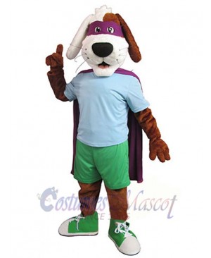 Dog in Blue T-shirt Mascot Costume Animal