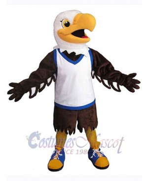 Dark Brown Eagle Mascot Costume Animal