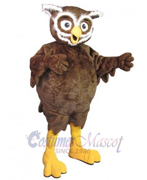 Brown Owl Adult Mascot Costume Animal