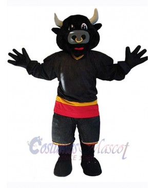 Black Bull Mascot Costume Animal