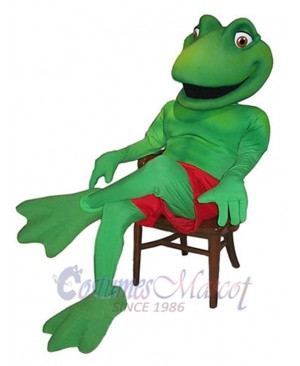 Casual Frog Mascot Costume Animal